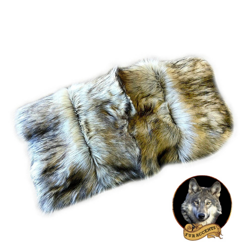 Plush Faux Fur Throw Blanket, Bedspread - Luxurious Hand Pieced Fur - Softest Minky Cuddle Fur Lining - Hand Made Locally by Fur Accents USA