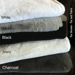 Fine Soft Bunny Rabbit Shag Plush Thick Faux Fur Throw Blanket - Bedspread - Minky Cuddle Fur Lining Artistic Designs by Fur Accents - USA