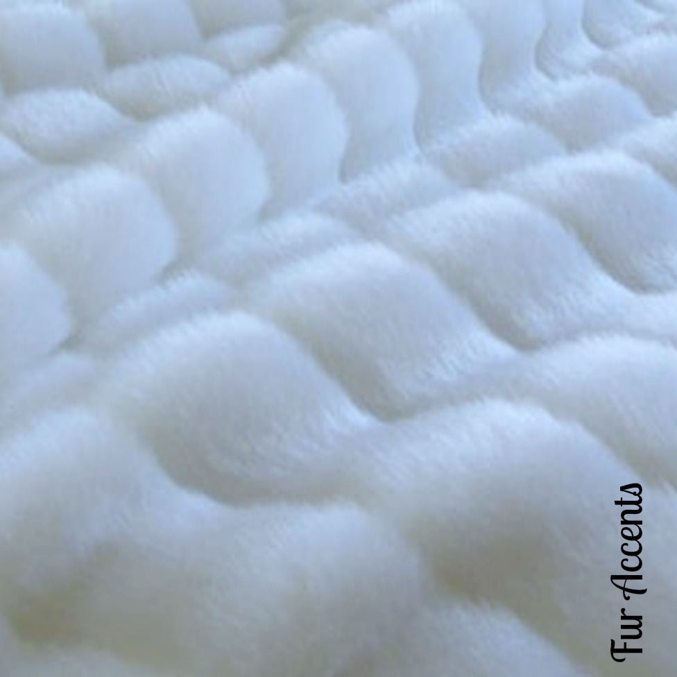 Plush Faux Fur Throw Blanket Bedspread - Super Soft - Ribbed Channel Mink - 5 Colors - Fur Minky Cuddle Fur Lining - Fur Accents - USA