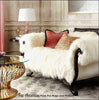 Shaggy Mongolian Sheepskin Throw  Sofa Cover Chair Cover Premium Long Hair Faux Fur Designer Shag Rugs and Throws by Fur Accents USA