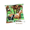 Plush Soft Flannel Pillow - Sham - Cover - Brown Pony - Horse Pattern Lodge - Cabin - 3 New Sizes - Designer Throw - Toss -  Fur Accents USA
