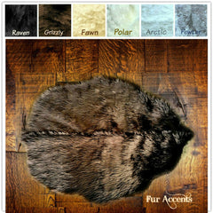 Plush Faux Fur Area Rug - Beaver - Bear Skin - Hide - Pelt Shape - Designer Throw Carpet - 6 Colors -Art Rug by Fur Accents - USA