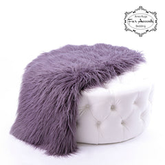 Plush  Faux Fur Throw Blanket - Bedspread Soft Plush Shag - Luxury Fur - White, Black, Gray 6 Sizes Minky Cuddle Fur Lining Fur Accents USA