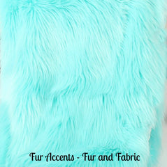 Plush  Faux Fur Throw Blanket, Soft Llama Sheepskin Shag Turquoise Teal - Bedspread - Luxury Fur - Minky Cuddle Fur Lining Fur Accents USA