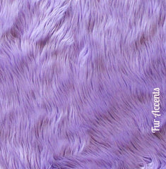 Plush Faux Fur Throw Blanket, Bedspread - Luxury Fur - Light Purple Orchid Lavendar Shag  - Minky Cuddle Fur Lining - Fur Accents USA