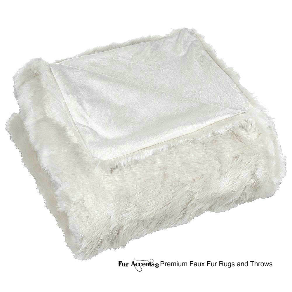 Plush  Faux Fur Throw Blanket, Soft Llama Sheepskin Shag  - Bedspread - Luxury Fur - Minky Cuddle Fur Lining Fur Accents USA