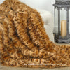 Plush  Faux Fur Throw Blanket Soft Orange Brown Leopard Shag - Bedspread Luxury Fur - Minky Cuddle Fur Lining Fur Accents USA