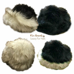 Womens Winter Fashion Faux Fur Cap - Hat -  Brown Beaver - Sable - Coyote - Wolf - Mink - Versatile Reversible -Stylish - Cool  - One Size