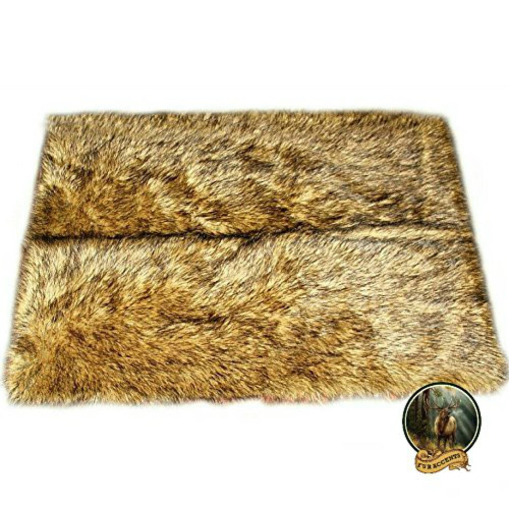 Plush Faux Fur Area Rug  - Wolf - Coyote - Bear Skin -  Sheepskin - Designer Throw Rug - Toss -  100% Animal Friendly by Fur Accents - USA