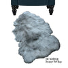 Faux Bear Skin Rug - Faux Fur Area Rug - White,Off White,Brown,Black,Tan,Gray - New Bear Pelt Shape - Designer Throw Rug - Fur Accents - USA
