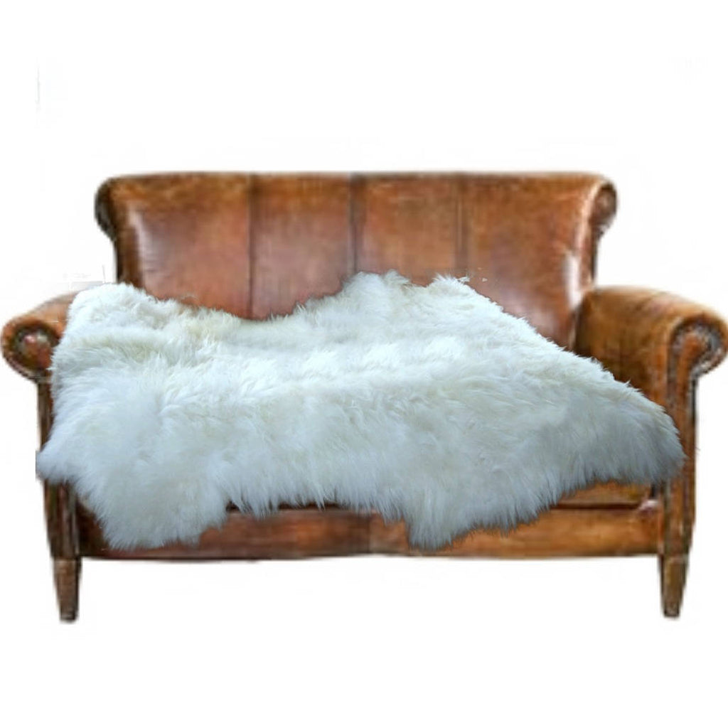 Stunning and Beautiful, Natural Looking, Sculpted Edge, Faux Fur Area Rug, Soft Luxury Fur, The Perfect Focal Point For Your Room, Man Made Faux Sheepskin - Designer Quality Rug - Hand Made to Order in America by Fur Accents USA