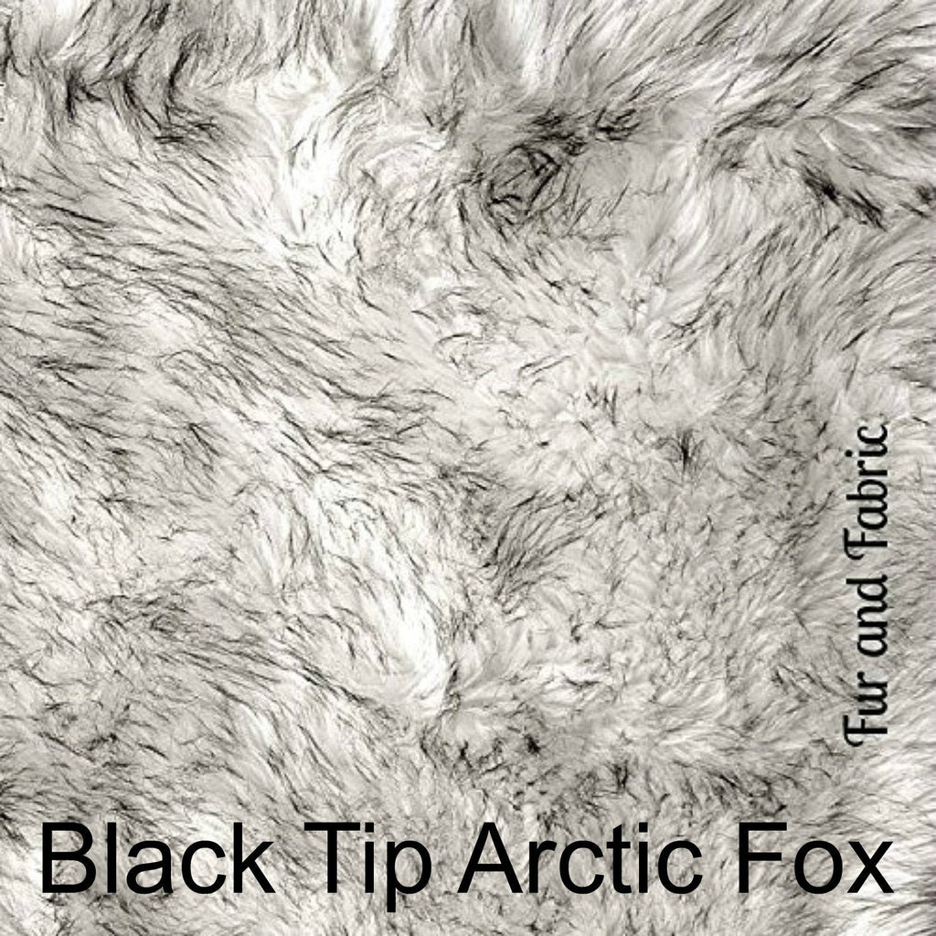 Plush Fur Throw Blanket, Rich Gray Tones, Black Tip Arctic Fox, Minky Cuddle Reverse, Bedspread, Luxury Fur, Fur Accents, USA