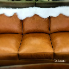 Chair Caps-Sofa  Arm Cap Set,White Faux Fur,Christmas Snow Drift,Shaggy White Faux-Snow,Holiday Decor Handmade Locally, Fur Accents-USA
