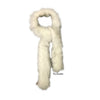 Exotic Faux Fur Scarf - Luxurious Plush Designer Fashion Fur - Thick White Tipped Arctic Wolf - Shag Boa - Fur Scarves by Fur Accents USA