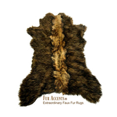Extraordinary, Hand Crafted Pelt Rug, Patchwork, Pieced Fur, Bear Skin Rug,100% Animal Friendly, One of a Kind, Throw Rug, Designer Original, Hand Made in America ,Fur Accents USA