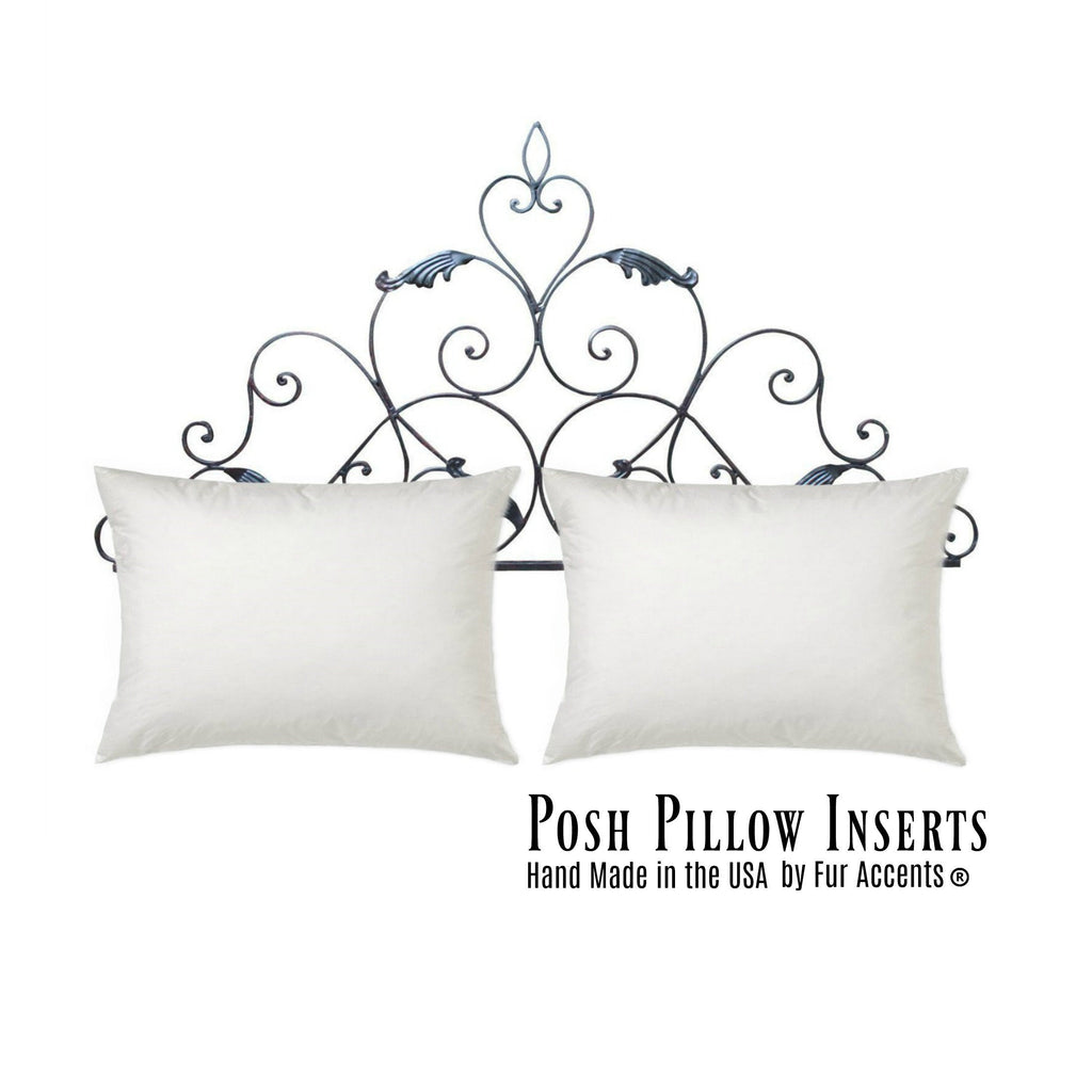 Plush Pillow Inserts - High Quality - Extra Full - Poly Fiber Pillow Pillow Stuffers - Extra Plump For Full Look -  Fur Accents USA