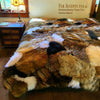 Plush Faux Fur Bedspread or Duvet - Mixed Animal Pelt Patchwork - Shag - Premium Quality - USA - Minky Fur Lining - All Sizes
