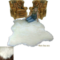 Plush Faux Fur Area Rug - Luxury Fur Thick Shaggy Polar Bear Pelt  - Bear Skin Rug - Fur Accents USA