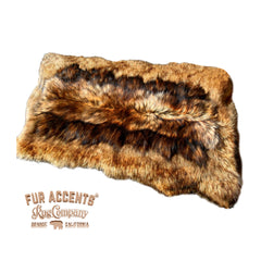Plush Faux Fur Area Rug - Luxury Fur Thick Double Wolf Skin - Faux Fur - Animal Pelt Rectangle Designer Throw Art Rug by- Fur Accents - USA