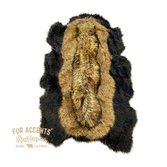 Custom Pieced Fur Black Bear Skin Rug. Realistic. Faux Fur. Hand Crafted Area Rug. Lodge, Log Cabin. Art Rug. Hand Made in America by Fur Accents USA