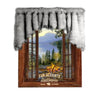 Plush Faux Fur Window Valance - Curtains - Rod Top Pocket - Shirred - Exotic - Hand Sewn - Fur Accents - USA